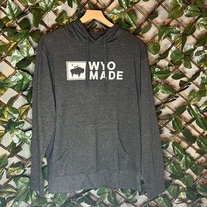 Wyoming Made Dark Grey Hoodie Brand Unknown